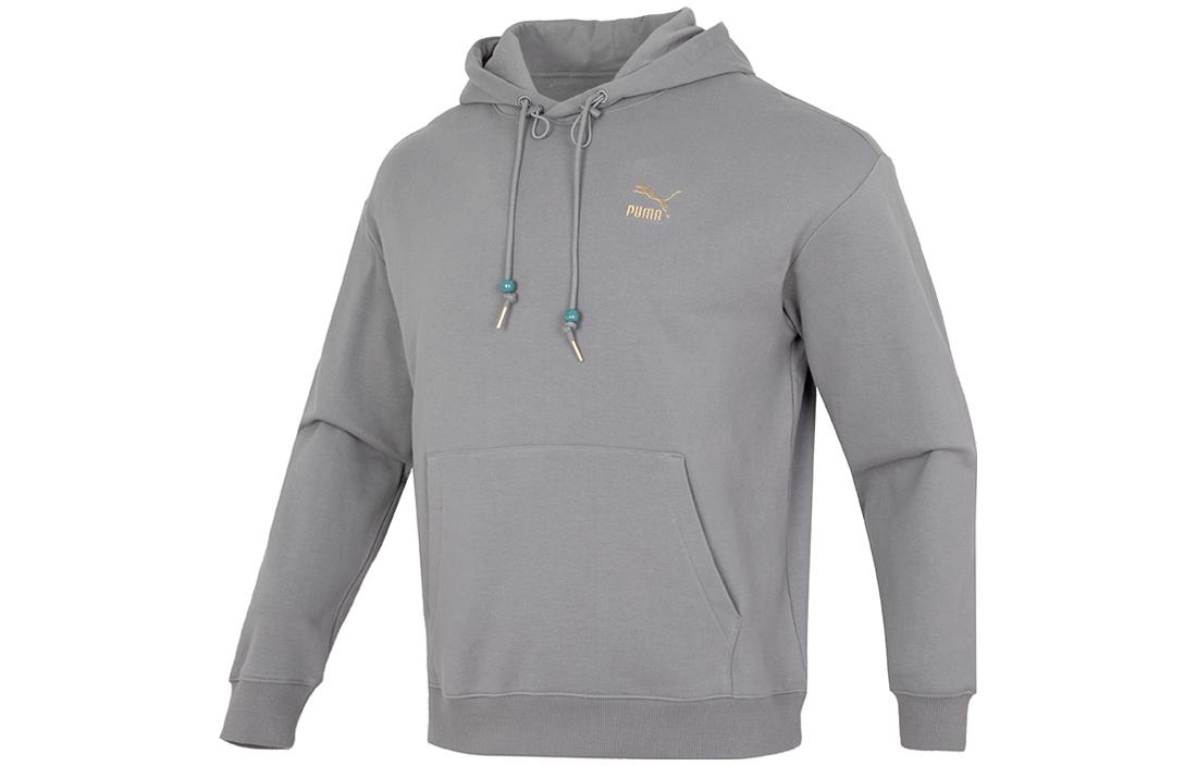 PUMA CNY Sweatshirts Unisex Gray Hooded Moderate Regular 625833-62 L