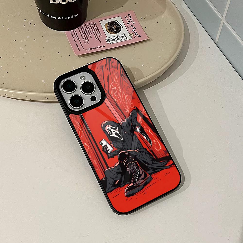 Halloween S-screams Phone Case for Iphone 17 16 15 14 Air 13 12 11 Pro Max Mini Plus Fundas Shell PC+TPU Cover