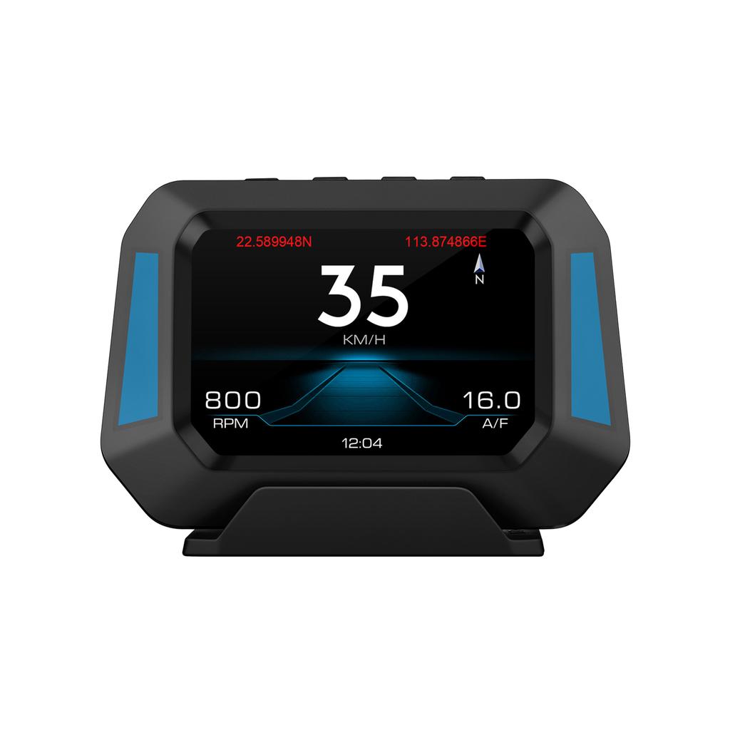 Multi-Functions Trip Computer P21   Car Gauge, OBD  Diagnostic and Slope Meter Speedometer Safe Driving Computer Overspeed Alarm for All