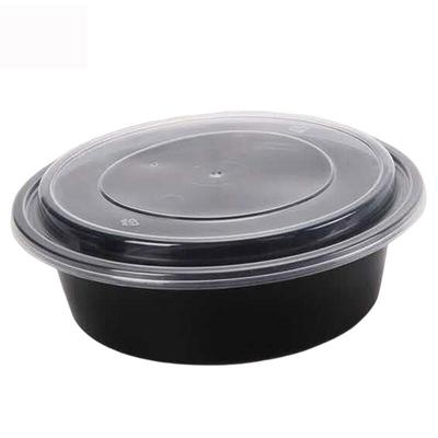 Anju Xiansen 1000ml Schwarze Runde Meal Prep Behälter