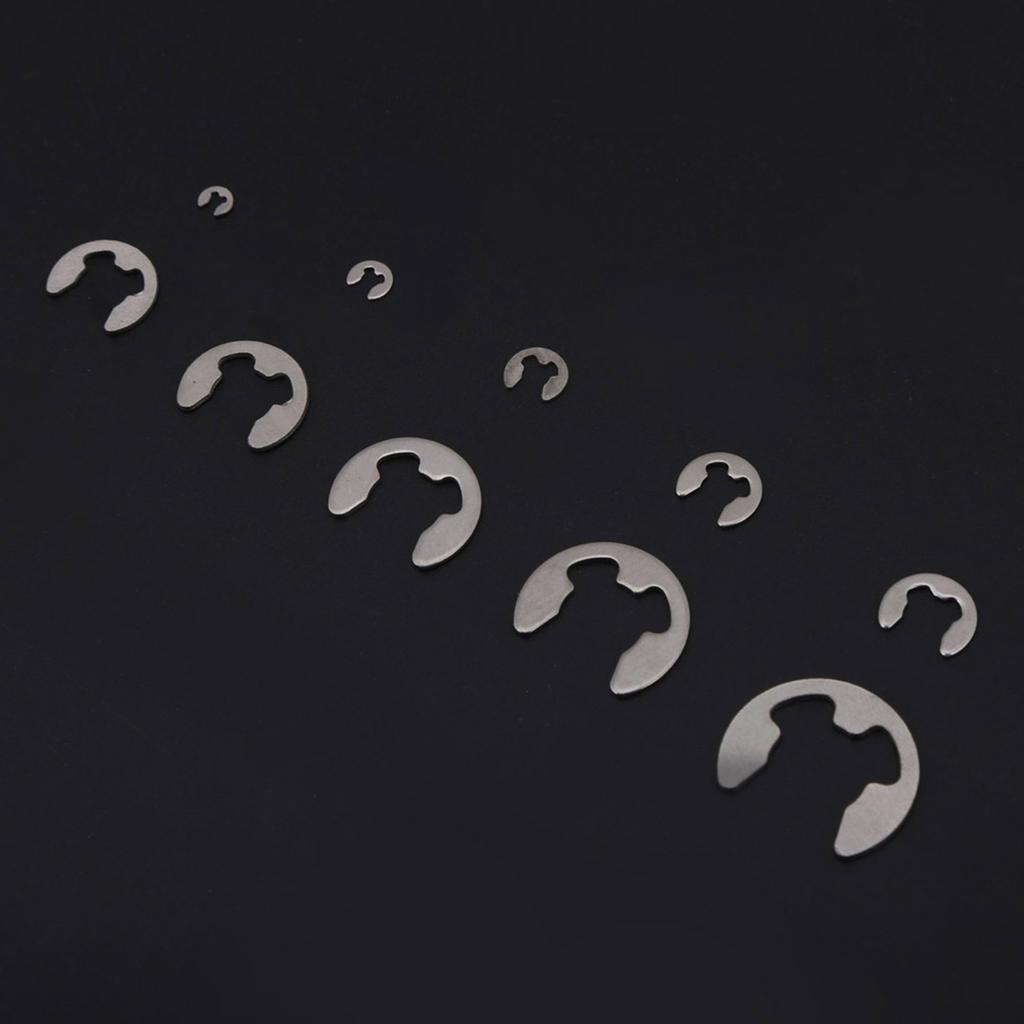 200 Stück Edelstahl E-Clip E-Ring Sicherungsring Sortiment M1.5 M10