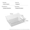 Anti-Wrinkle Clear Pet A4 File Storage Box -Stackable Desktop Document Organizer Case For Office & Student Desk