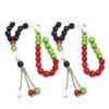 2/4pcs Flag Colors Bracelet Acrylic Prayer Rosary Bracelet Religious Gift
