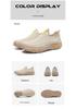 Men's Flyknit Slip-On Sports Shoes - Breathable, Flat, Casual Spring/Summer Sneakers.