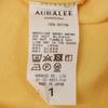 AURALEE [Ron Herman Exclusive] 24 Stainless Steel Yellow Elastic High Gauge Half Sleeve Sweatshirt Tops 1 yellowUsed