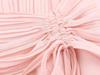 2026 Spring Women's European Style Pink Chiffon Long Dress with Short Sleeves