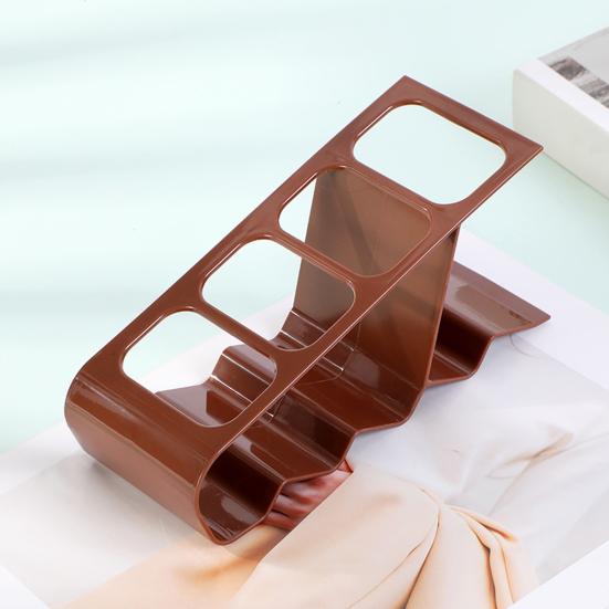 Control Holder Small Desktop Storage Rack with 4 Slots Anti-Slip Base Small