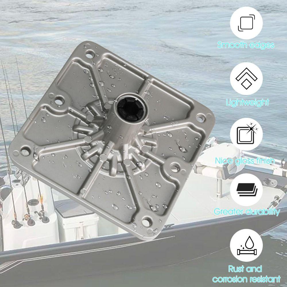 3/4 Inch Boat Seat Pedestal Swivel Boat Seat Pin Post Socket Boat Seat Base Fishing Pontoon Boat