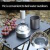 Outdoor Camping Coffee and Teas Kettles Portable Teapot Stainless Steels Camp Teas Coffee Pot Water Boilers for Picnics