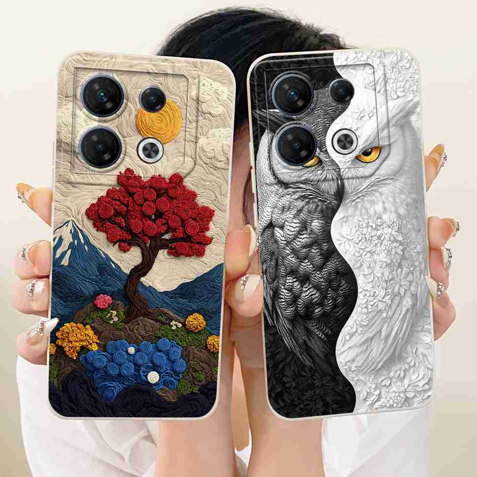 Pour Infinix GT 10 Pro 5G X6739 Étui Mode Fleurs Colorées Complète Housse Souple en Silicone Pour Infinix GT 10Pro 10 pro 5G Étuis de Téléphone