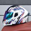 103-ORZ-Motorcycle Helmet, Men's and Women's Open Face Helmet, Dual Mirror, Summer Full Face Helmet, Four Seasons