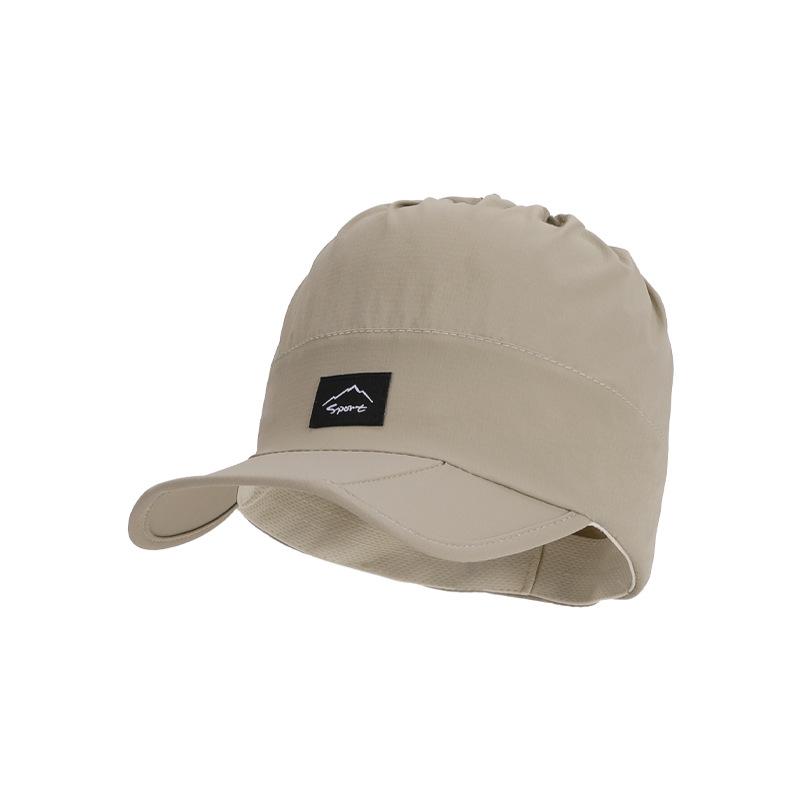 

Складной козырек от солнца, летняя детская уличная дышащая шляпа с открытым верхом, можно завязать хвостик, бейсболка с утиным козырьком