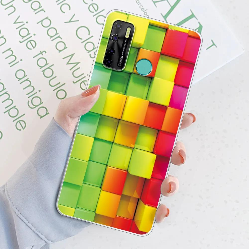 For Tecno Spark 5 Pro Case Cover For Tecno Camon 15 Air /Camon15 Funda Clear Soft Silicone TPU Phone Case or Tecno Spark 5 Coque