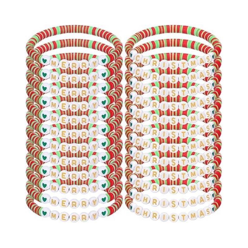 JYL TS Bracelet Christmas Stackable  Festive Elements Invites Holiday Blessings