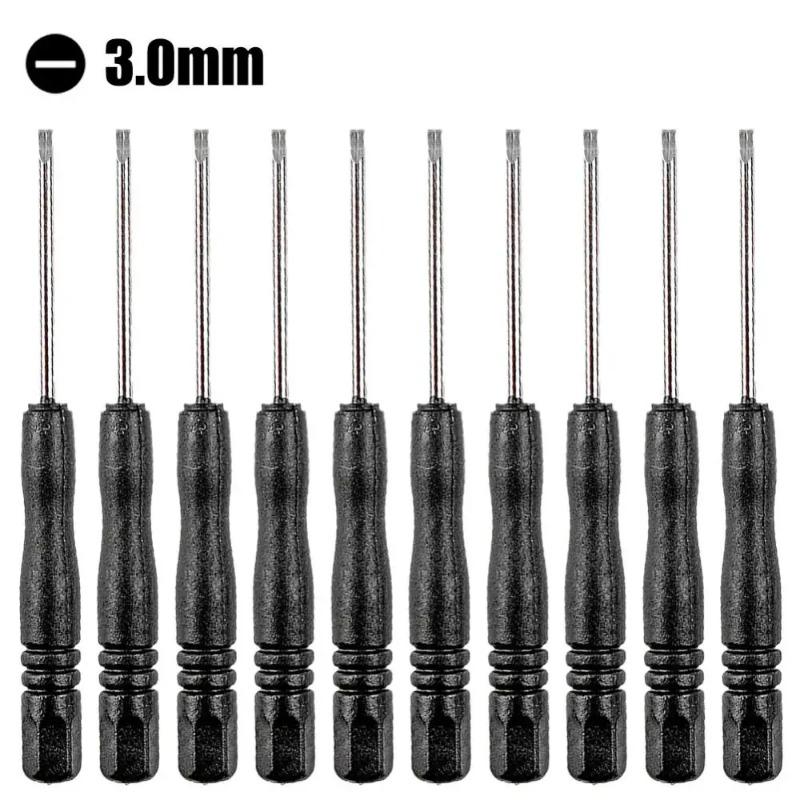 10Pcs  Portable Small Mini Screwdriver Slotted Cross Phone Repair Tool Repair Tool 2mm 3mm Steel Disassembly Screwdriver