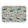 Starry Night Oil Painting Bull Terrier Carpet Mat Anti-Slip Rubber Backing Rug for Pet Lover Home Decoration Artistic Anime Rug