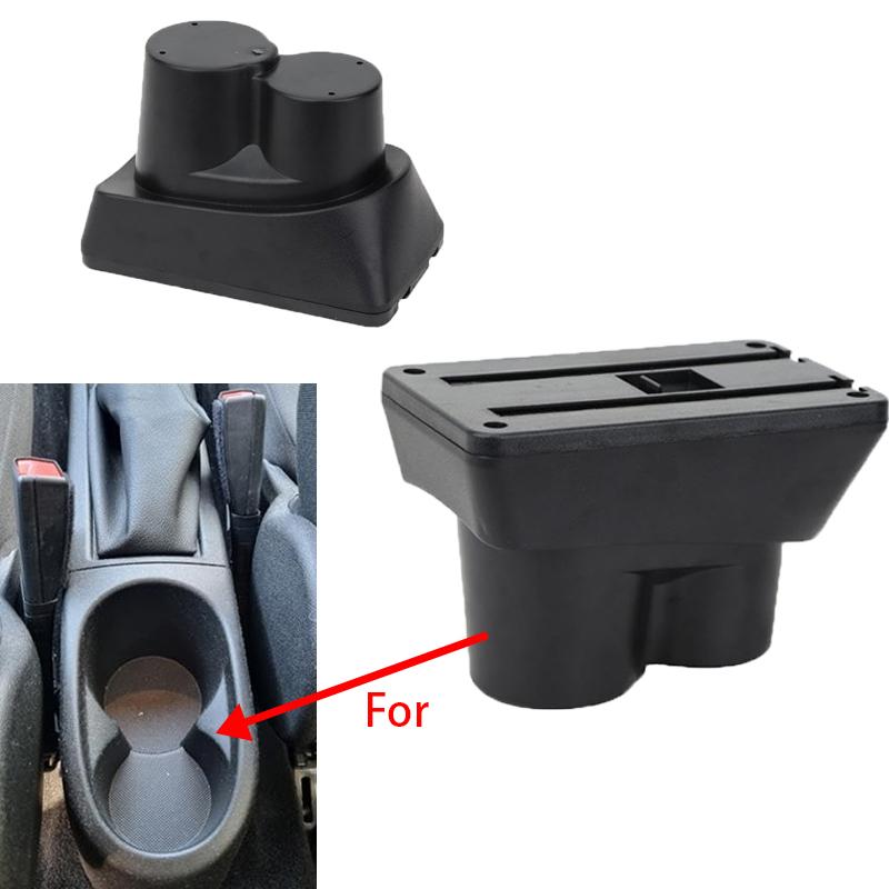 Pour Opel Corsa E Boîte Accoudoir Pour Corsa E Boîte de Rangement Intérieure Accoudoir en Cuir PU avec USB Accessoires de Voiture 2014 2015 2016-2019