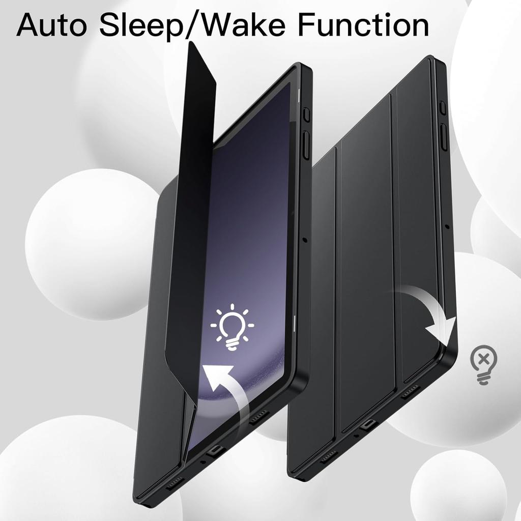 For Samsung Galaxy Tab A9 8.7'' 2023 SM-X110 SM-X115 Tri-fold Start Case Flip Magnetic Stand PU Leather Protective Cover