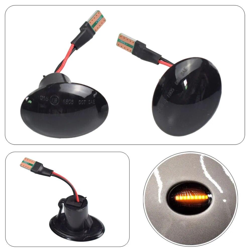 2 buc. Indicatoare laterale LED chihlimbar pentru Fiat 500 Ford KA pentru Lancia Lybra Ypsilon pentru Maserati GranCabrio Granturismo Alfa 4C