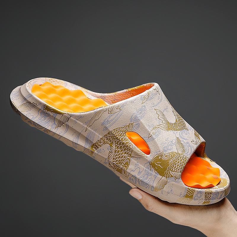 Fashion Original Brand New Style Slippers Men's Sandals Summer Fashion Thick Bottom Anti-slip Slip-on Casual Camouflage Beach Shoes