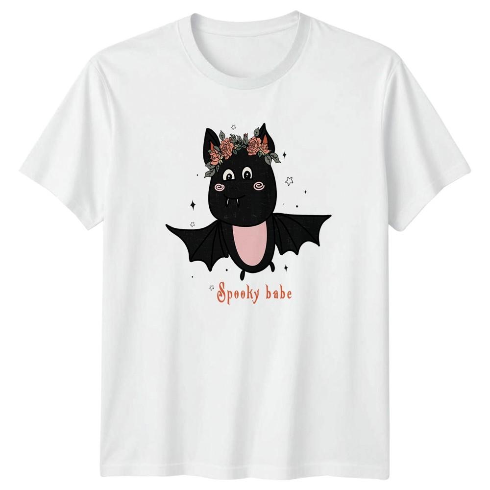 Spooky Babe Unisexs TShirt Spooky Cute Bat Halloween Halloween Gift For Her S