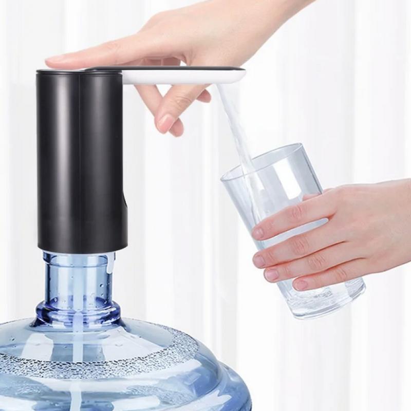 Automatisk vattendispenser USB-laddningsbar Bärbar Elektrisk Vattenflaskpump Vikbar Smart Kvantitativ Hink Flaskdispenser
