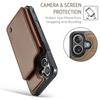 For iPhone 16 Phone Case CASEME C22 Leather Back Cover with RFID Blocking Card Slots