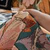 Retro American Sofa Cover Fabric Flower Pattern Anti Slip Sofa Towel Light Luxury Blended Sofas Cover Full Coverage Of Scarves
