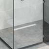 2 in 1 Shower Drain with 360 degrees  Siphon Silver 60 cm Stainless Steel 304