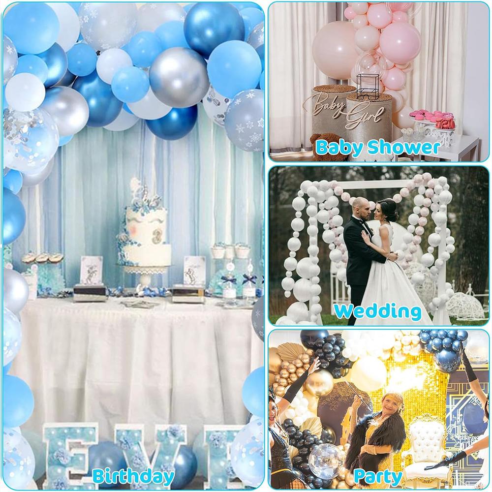 10Pcs Flower Shape Balloon Clips for Balloon Arch Plastic Balloon Connector for Birthday Wedding Valentine's Day Party Decor