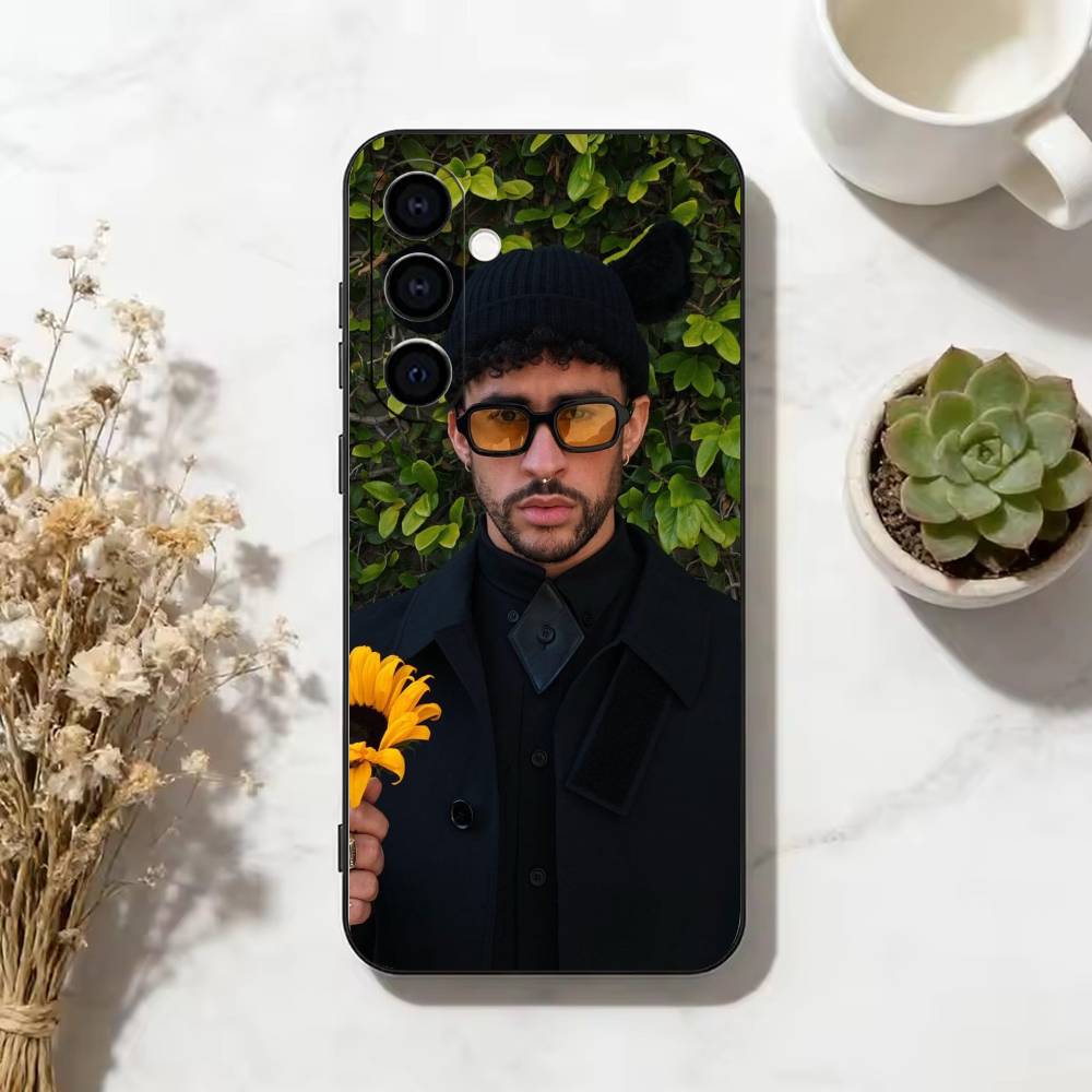 singer-Benito Bad B-Bunny  Phone Case For Samsung Galaxy A73,A72,A71,A70,A53,A52,A51,Soft Silicone Black Cover