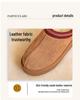 Women's Winter Ethnic-Style Fur Lined Leather Snow Boots with Thick Soles