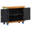 Sideboard Hand Painted 70 X 35 X 60 Cm Solid Mango Wood