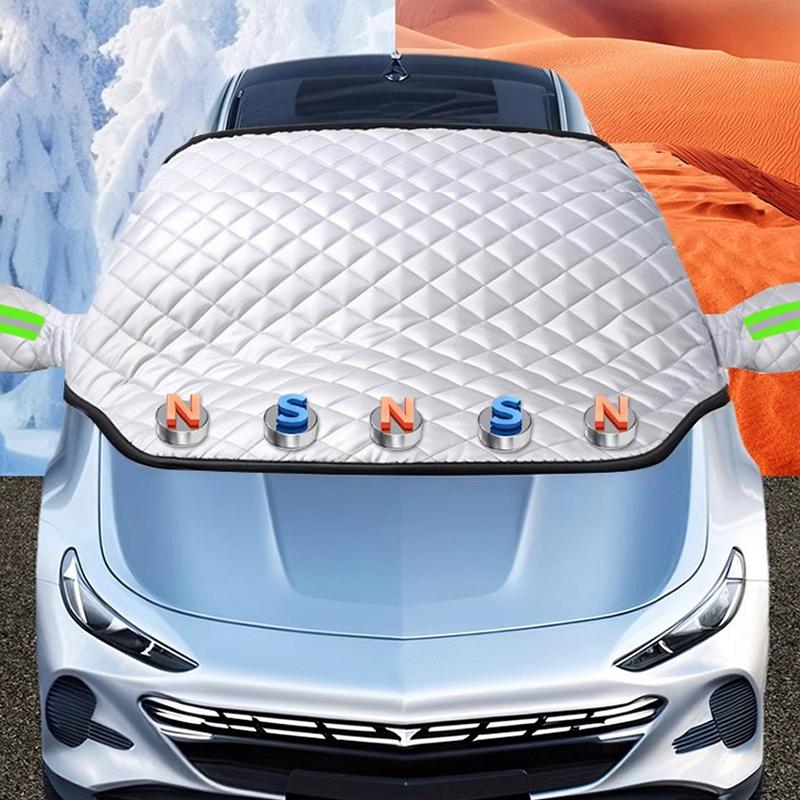 SEAMETAL Magnetic Car Windshield Snow Cover Large Size Thicken Front Window Snow Shield Anti Ice Windproof Exterior Car Cover