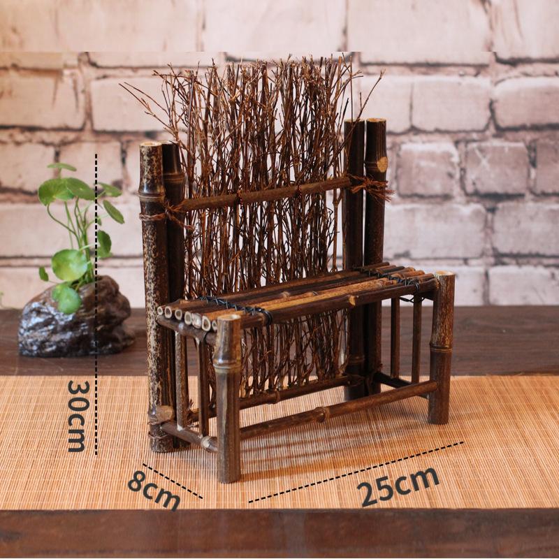 

Японский натуральный фиолетовый бамбуковый забор скамейка бамбуковый забор экран держатель для чашки забор украшение для чайного столика чайные принадлежности