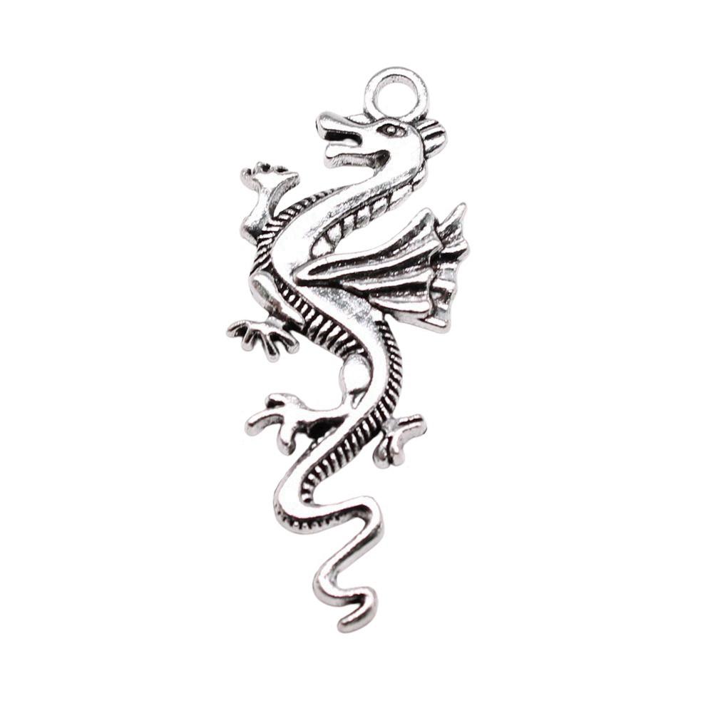 Alloy Pendants Dinosaur Dragon Wing Charms Vintage For Gothic DIY Jewelry Making Supplies