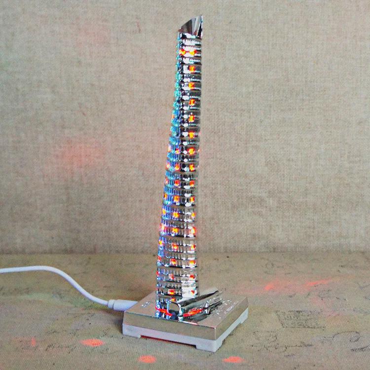 Modello in Metallo della Torre di Shanghai Decorazione per la Casa