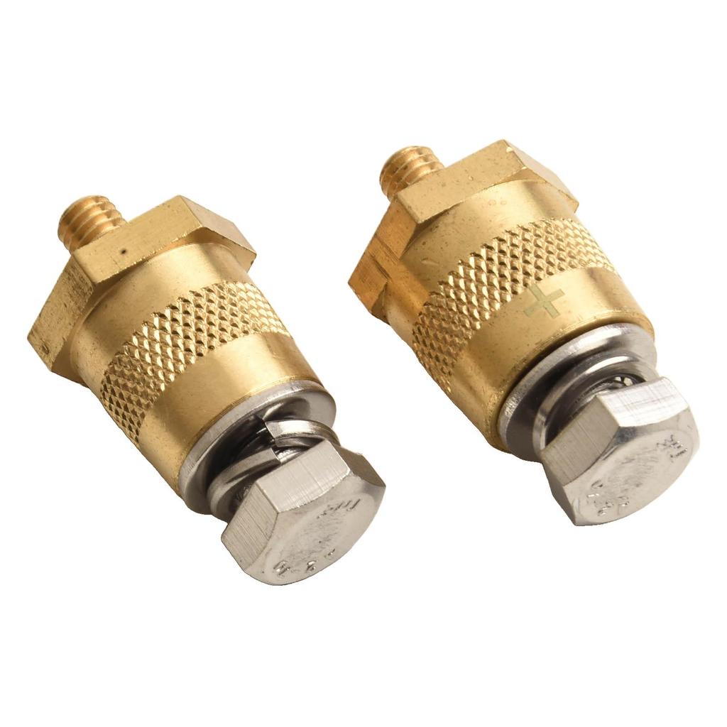 Battery Connection Brass Adapter Battery Repair Battery Replacement Easy Installation Design Rust-Proof Design For Yachts
