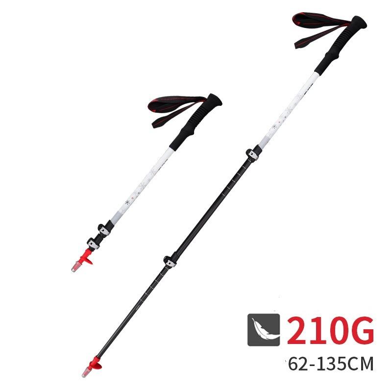 Carbon Fiber Trekking Poles Lightweight Hiking Poles Telescopic Trekking Poles Adjustable Outdoor Walking Poles For Trail