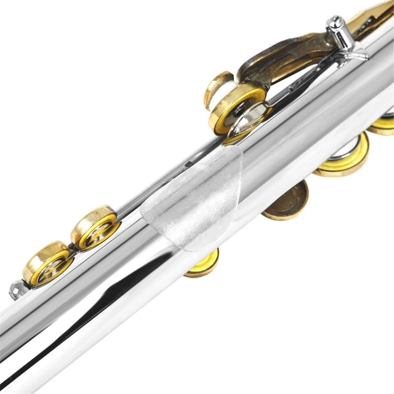 20 szt. Silikonowe Podkładki Ochronne na Kciuk 0,3/0,5 mm Naklejki Ochronne na Palce Fletu Flet Antypoślizgowa Naklejka na Instrument Dęty