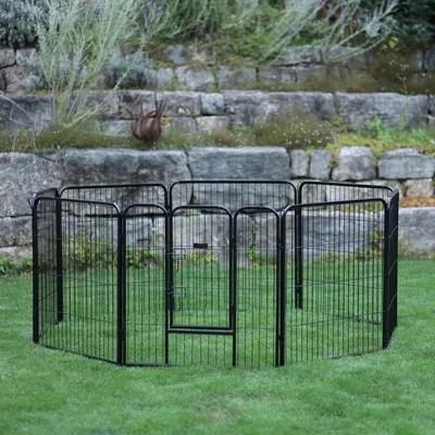Kerbl Pet Dog and Puppy Playpen with Door, Eight 80 X 77 Cm Panels