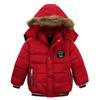 Keep Warm Boys Jacket Autumn And Winter Fur Collar Hooded Kids Jacket Casual Zipper Boy Outerwear 1-5 Years Kids Clothes