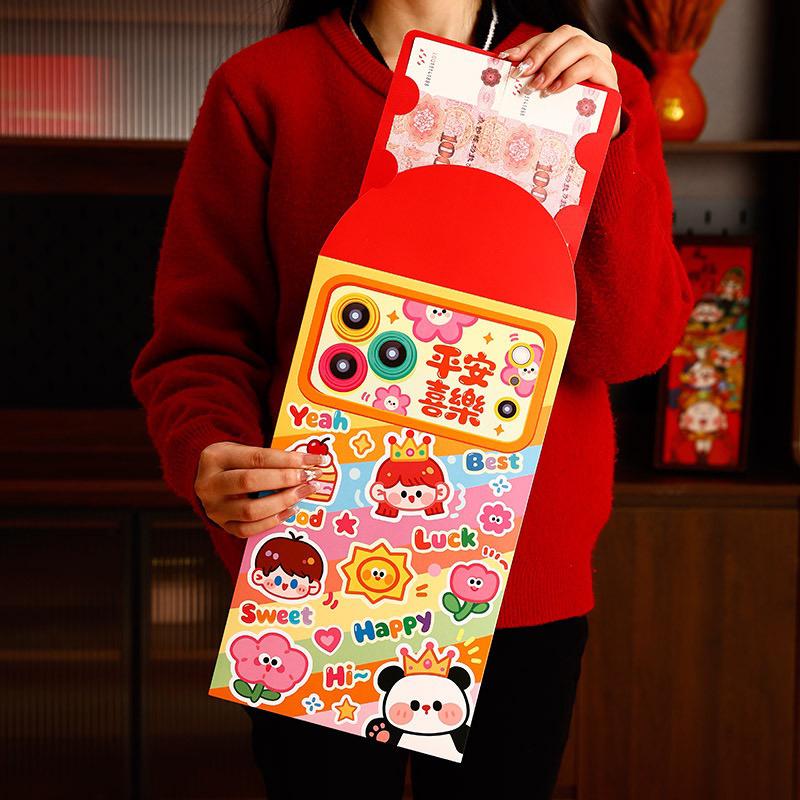 Big 2026 Red Envelopes Paper Lucky Money Gifts Chinese New Year 2026 Horse Year Red Pockets Money Pouch Hongbao Gifts