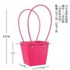 10pcs Christmas Gift Flower Kraft Paper Handbag Flower Arrangement Portable Box Rectangular Trapezoidal Flower Handheld Gift Box