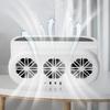 Solar Car Exhaust Fan in-car Air Circulation Cooling 3 USB Rechargeable Ventilation Fan Cooling Smoke Exhaust Fan for Car SUV