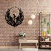 1pc Modern Phoenix Metal Wall Art Decor Home Gift Indoor Unique Halloween Christmas New Year
