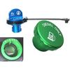 DIESEL Only For -2025 Dodge Ram Green Diesel Fuel Cap. And DEF Cap. The Aluminum Fuel Tank Cap Is Magnetic
