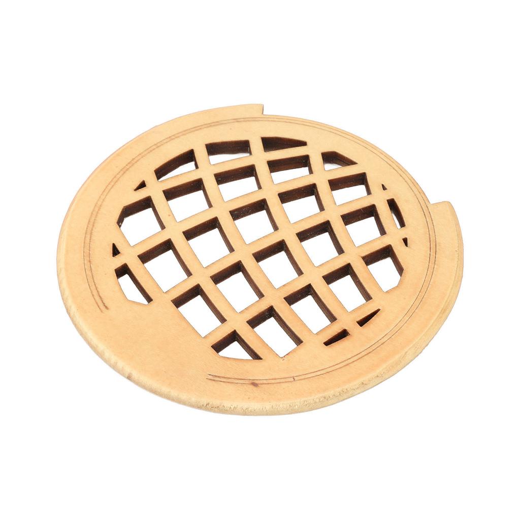 Guitar Sound Hole Cover Hollow Design Wooden Soundhole Protector Cover for 41in Acoustic Guitars Light Wood Color