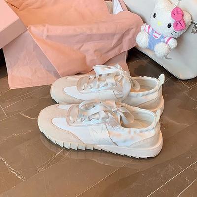 Grape Mother Studiolee Ballet Style~ Soft Bottom Splicing Ribbon Versatile Sports Forrest Gump Casual Shoes Women's Summer