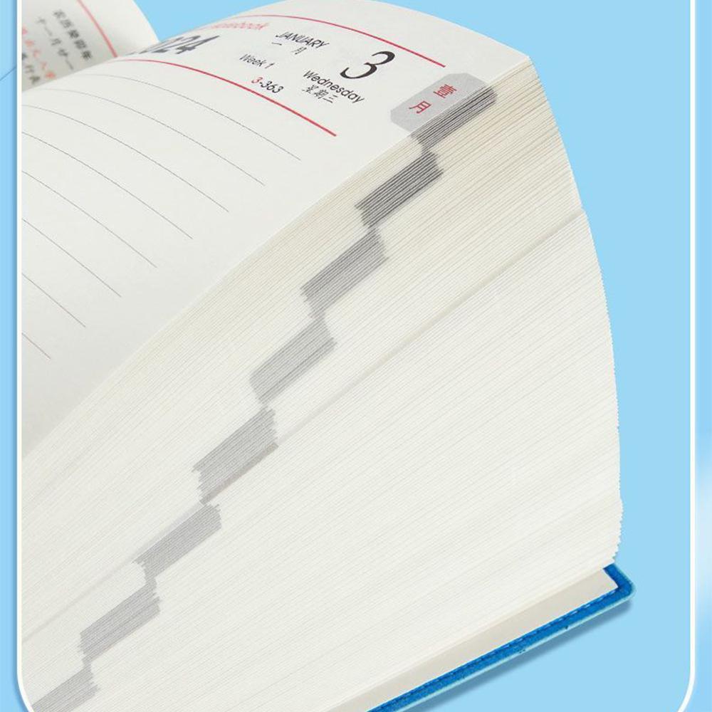 (Logo Can Be Engraved) 2024 Business Schedule, Student Daily Planning, Plan Book, Record Book, Notepad, Notebook, 180 Sheets, 360 Pages